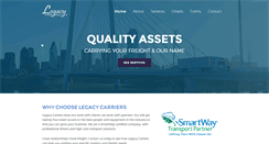 Desktop Screenshot of legacy-carriers.com